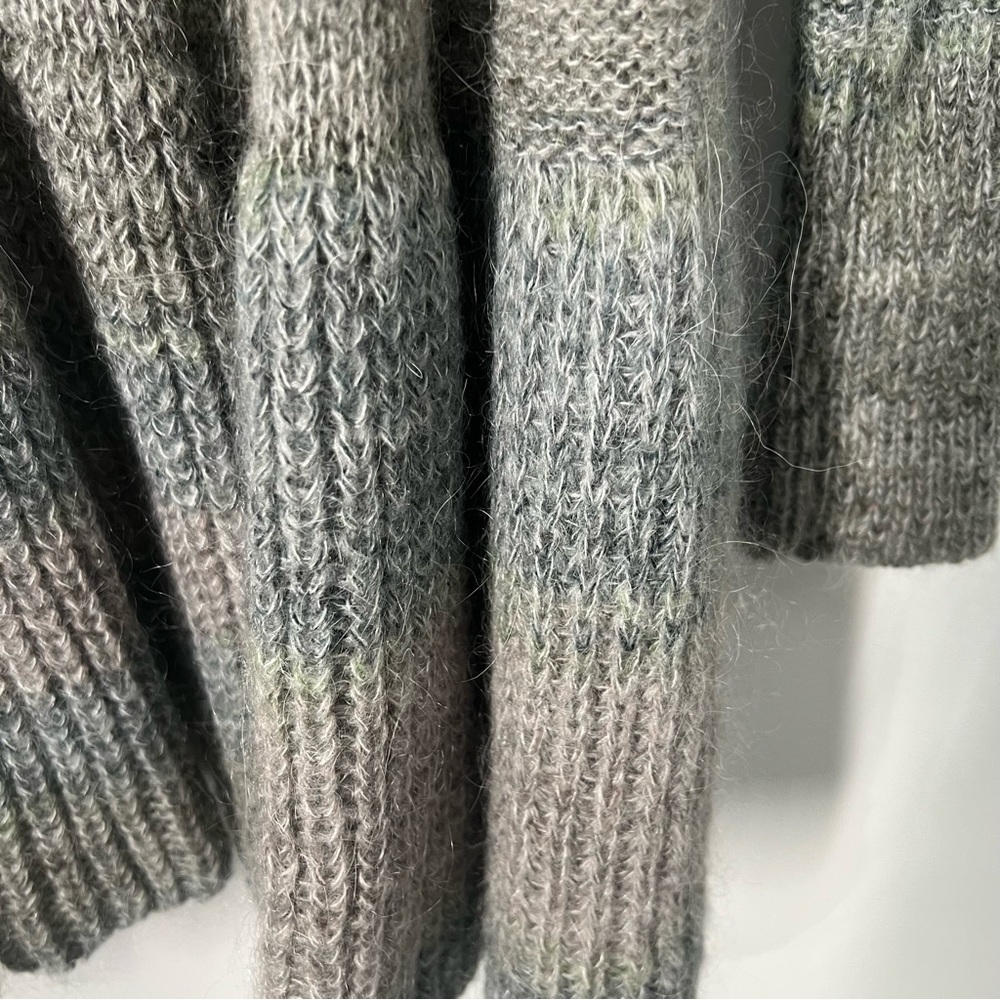 Fili Di Lana Italian Mohair Wool Blend Open Cardigan Duster Sweater Small - Picture 7 of 11